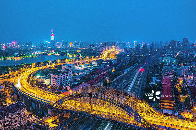 济南顺河高架图片素材