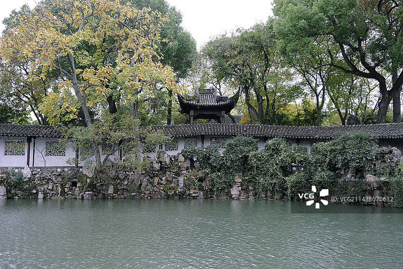 江苏省苏州市沧浪亭古典园林美景图片素材