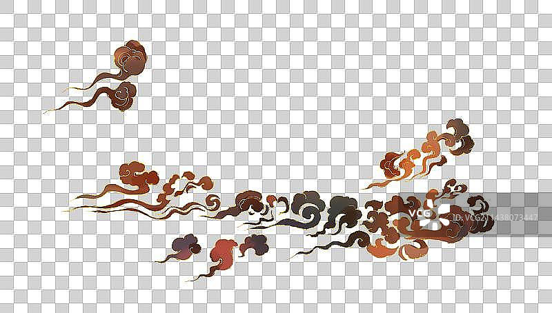 敦煌飞天祥云插画图片素材