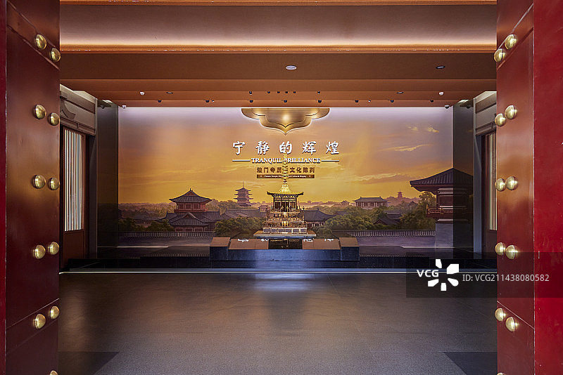 陕西省宝鸡市扶风县法门寺博物馆展厅图片素材