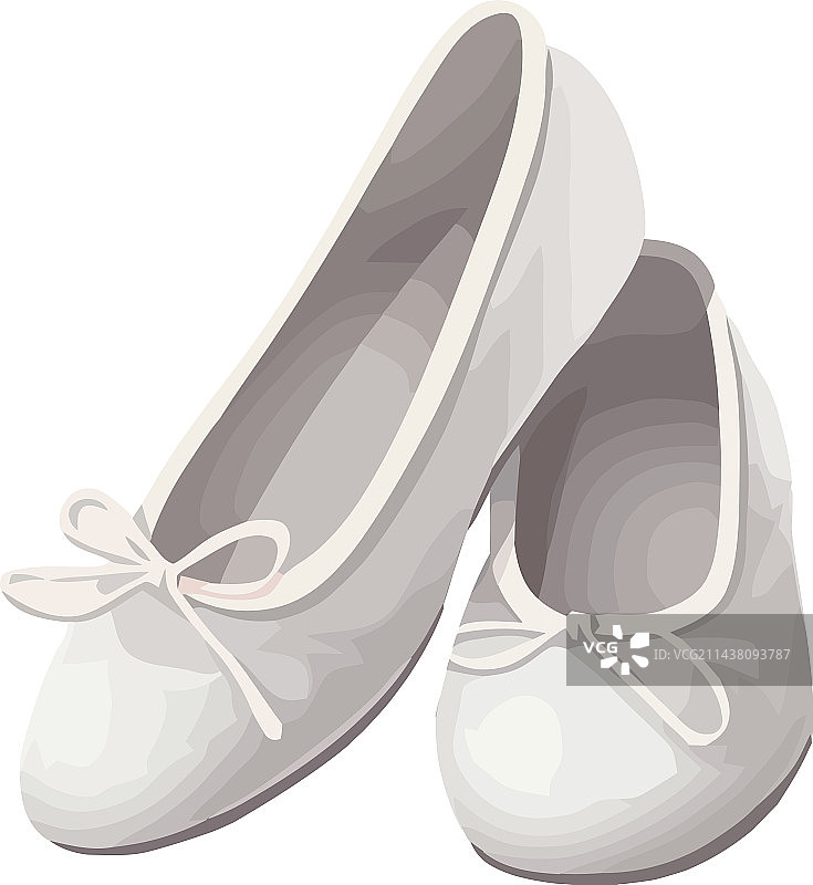 优雅白色鞋子图片素材
