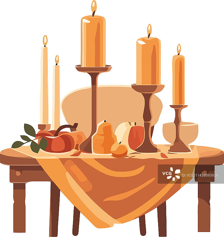 爱与精神的蜡烛庆祝图片素材