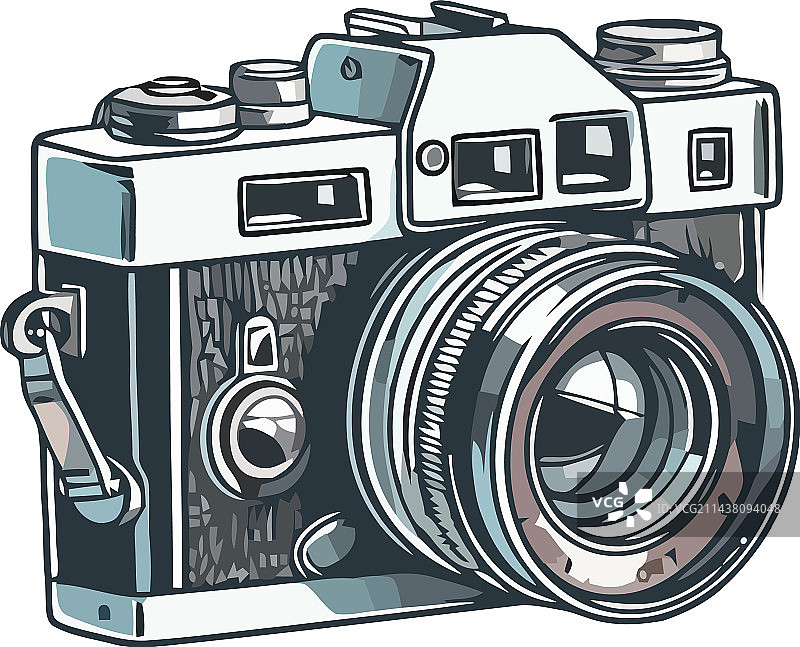 象征怀旧的古董相机图片素材