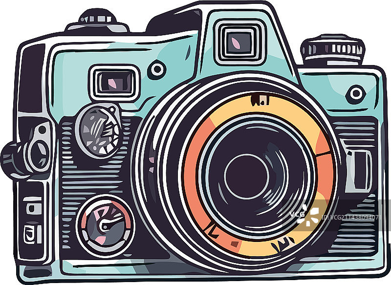 使用老式相机的摄影师图片素材