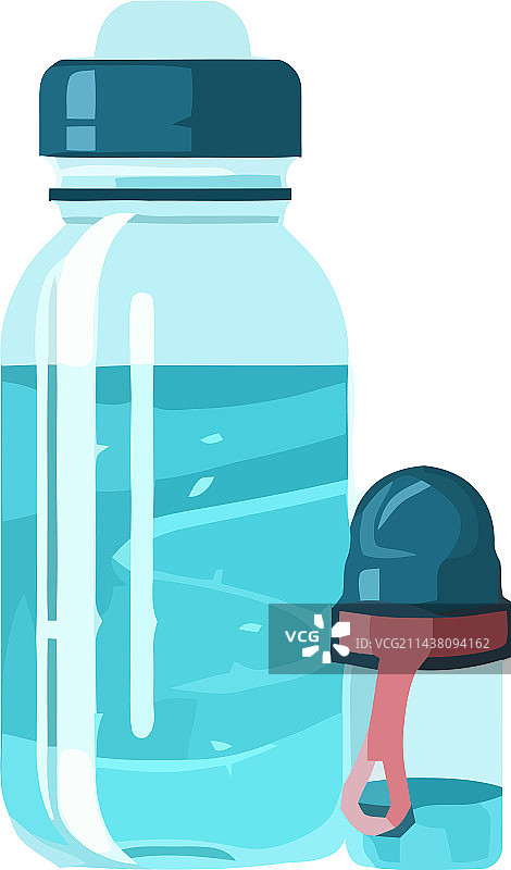 透明塑料水瓶图片素材