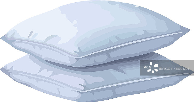 蓬松舒适的床上用品枕头图标图片素材