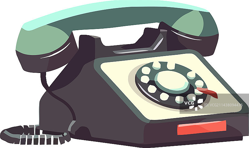 怀旧的转盘电话符号图片素材