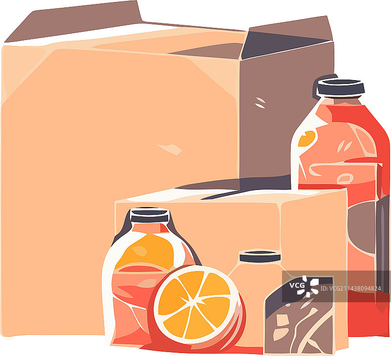 新鲜有机食品饮料包装设计图片素材