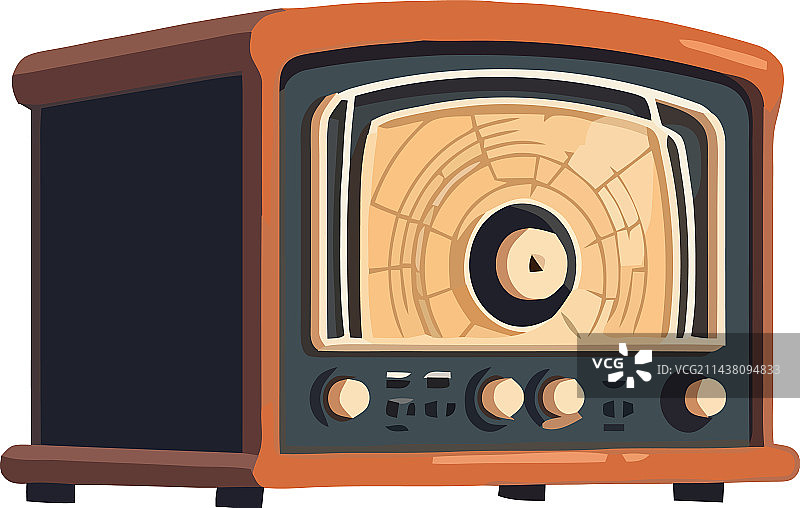 老式古董收音机图片素材