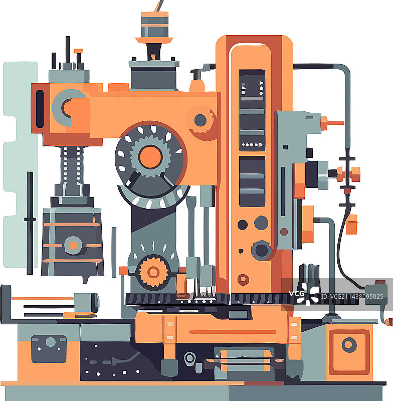 钢铁工厂中的现代机械图片素材