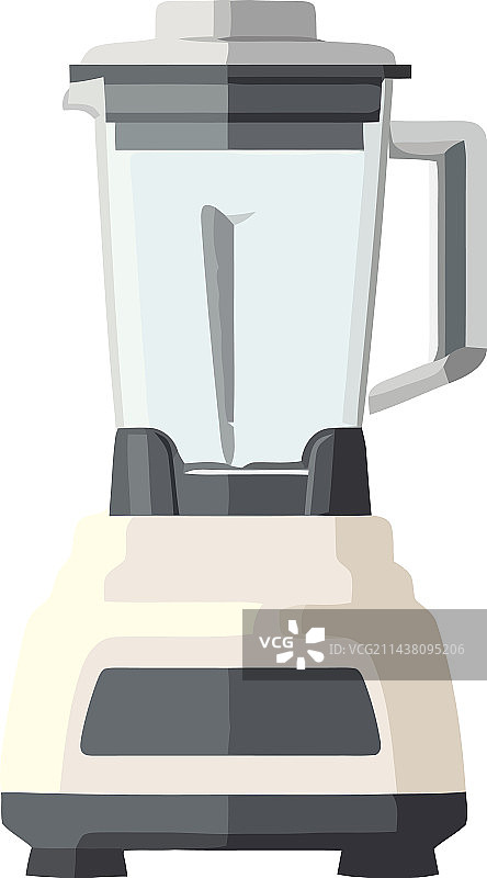 现代电动榨汁机中的新鲜果汁图片素材