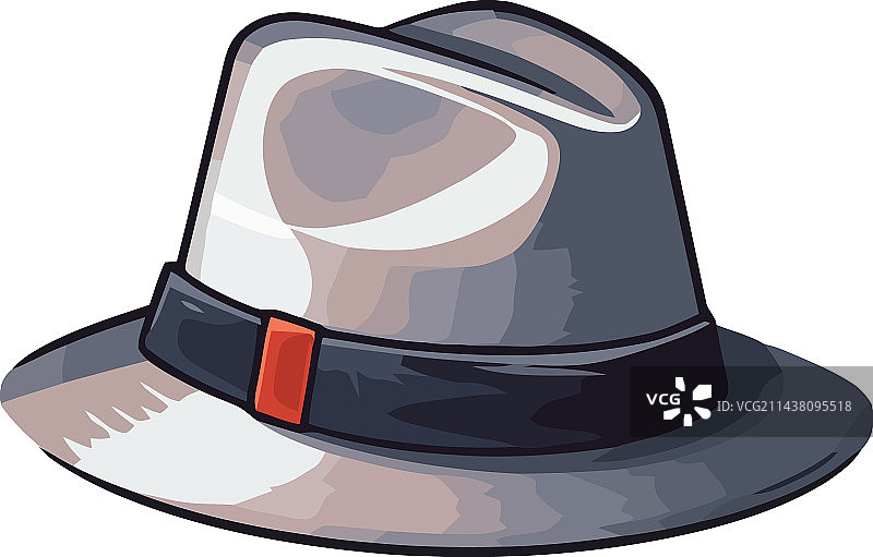 男士软呢帽头饰设计图标图片素材