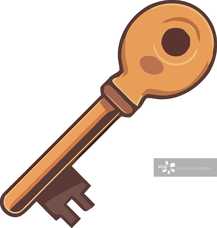 金色钥匙复古风格图片素材