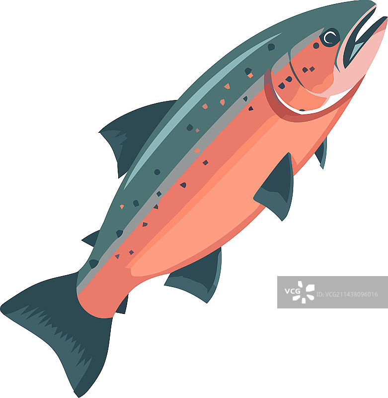 新鲜鱼类海鲜营养图标图片素材