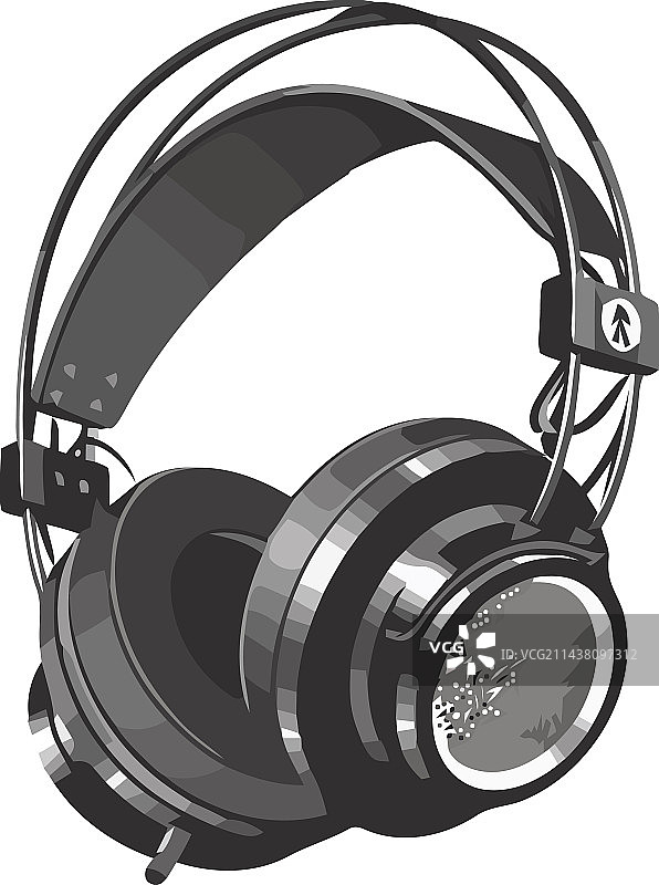 象征创意设备的现代耳机图片素材