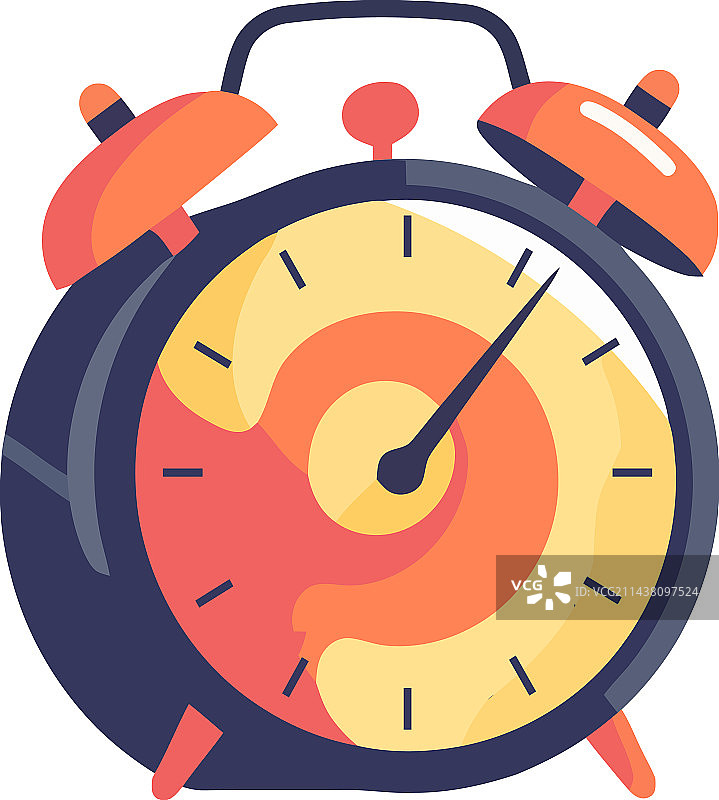 时钟表面象征着唤醒成功图片素材