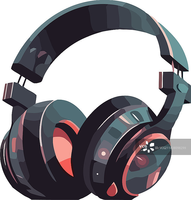 戴着耳机听音乐图片素材