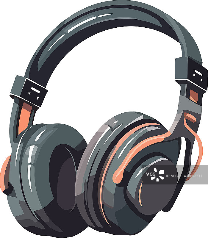 现代耳机，个人配饰的象征图片素材