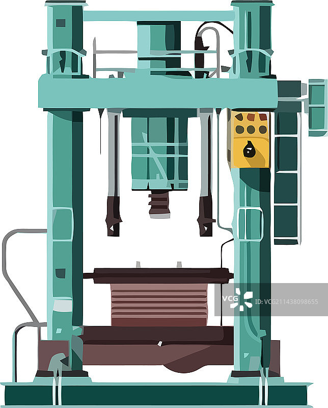 现代工厂钢结构设备设计图片素材