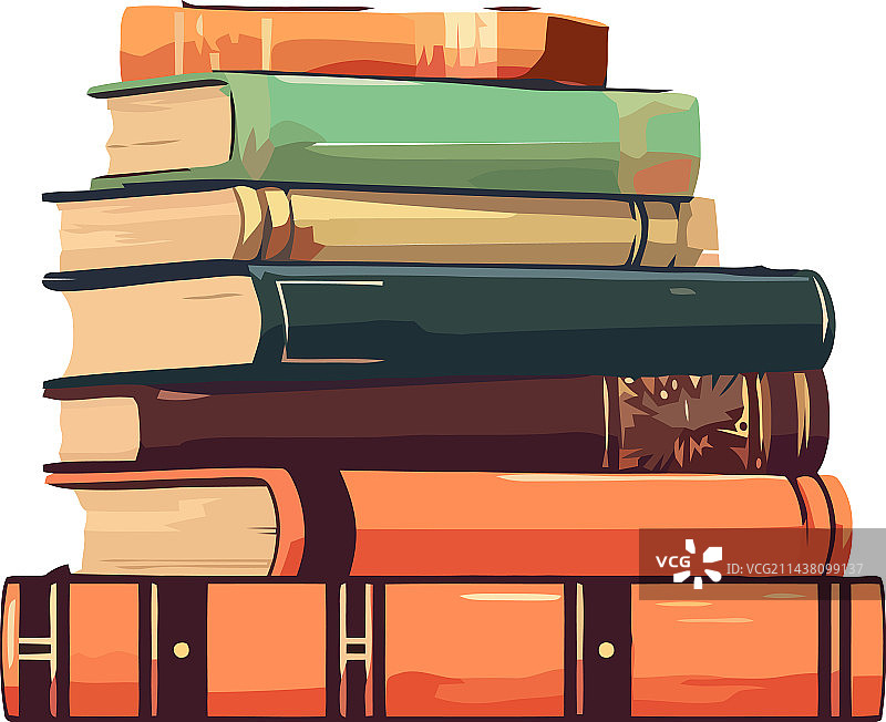 图书馆里的堆叠文学作品图片素材