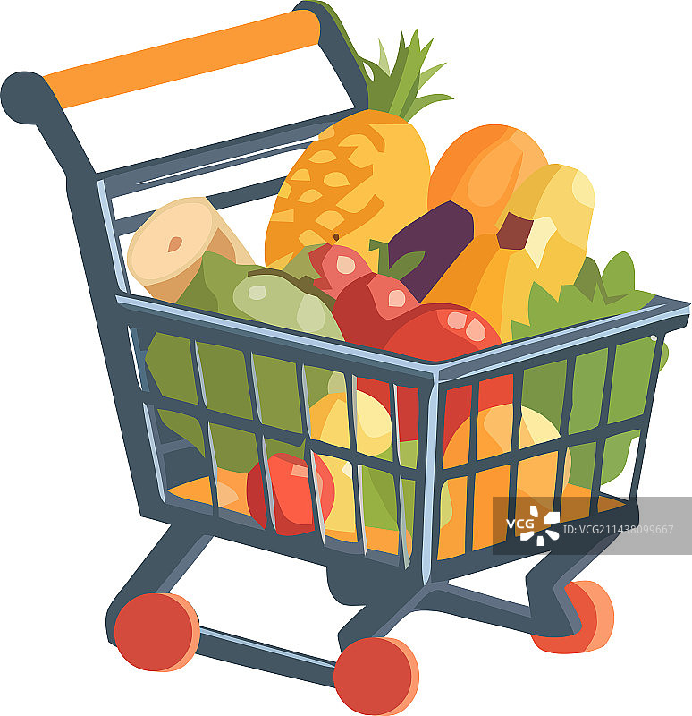 健康食用新鲜水果和蔬菜图片素材