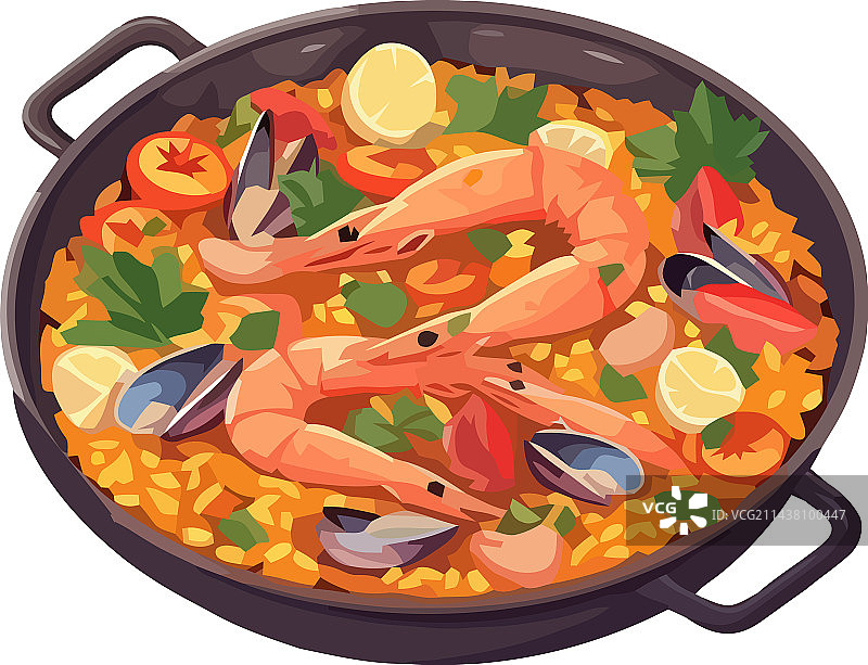 新鲜海鲜烩饭图片素材