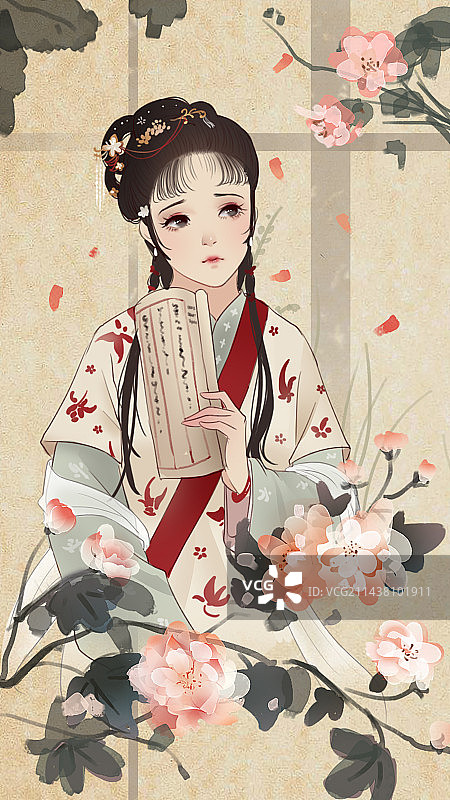 红楼梦十二金钗-林黛玉图片素材