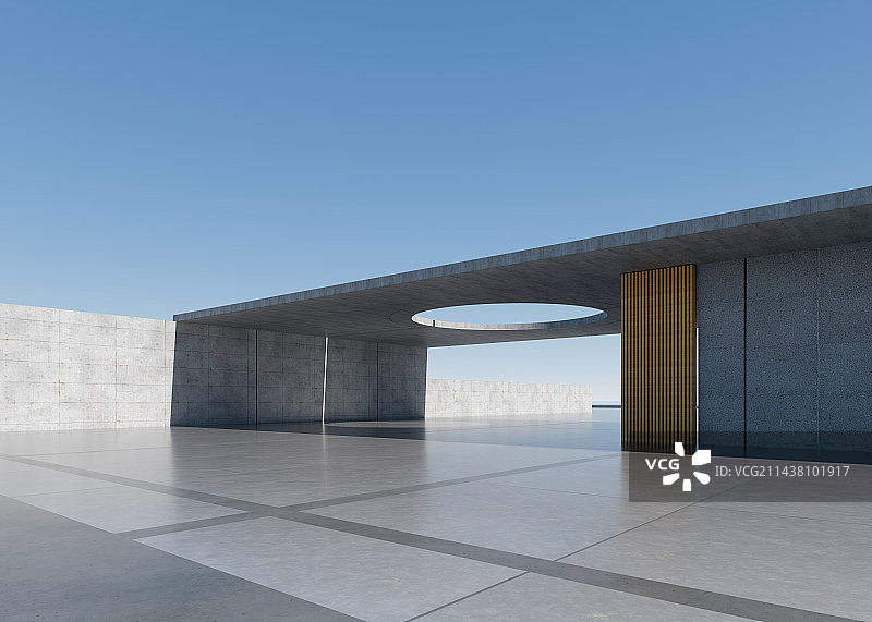 混凝土科幻建筑图片素材