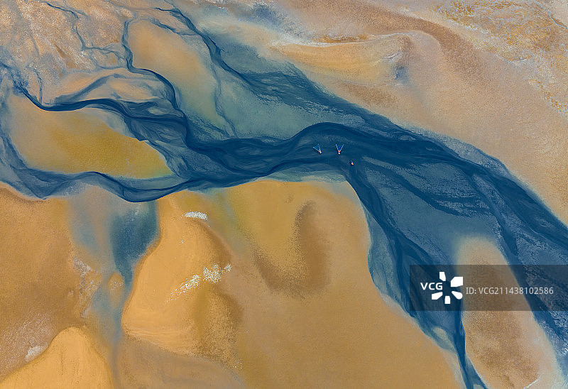 滩涂脉络图片素材