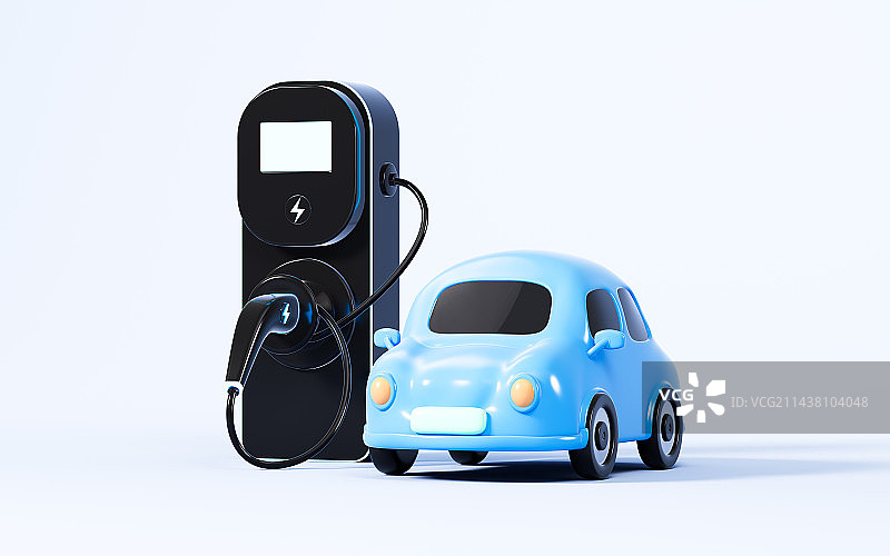 新能源电动汽车概念3D渲染图片素材