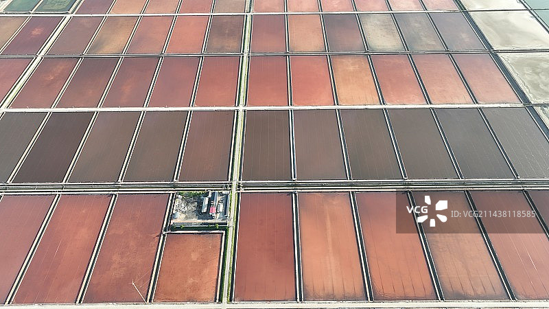 天津长芦汉沽盐场航拍图片素材