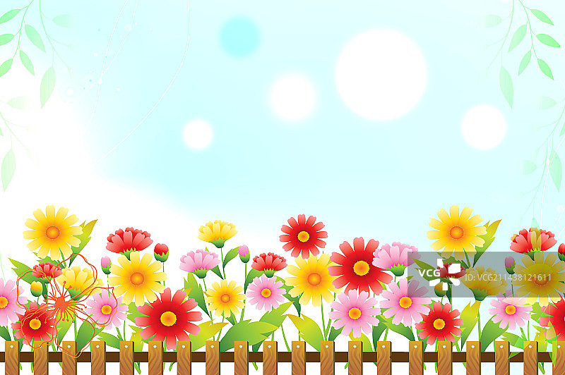 花草版型边框背景图片素材