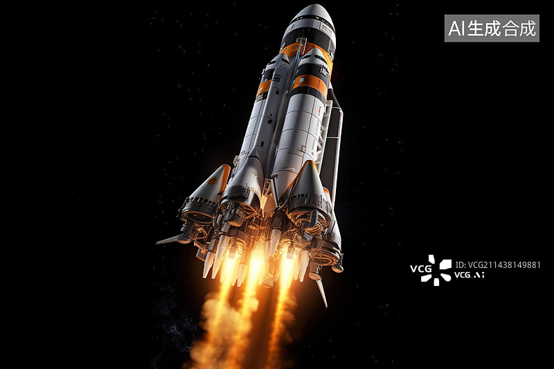 【AI数字艺术】火箭图片素材