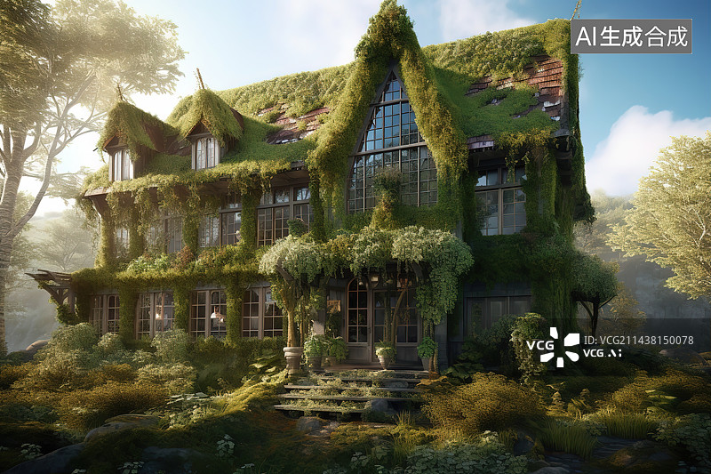 【AI数字艺术】节能建筑图片素材