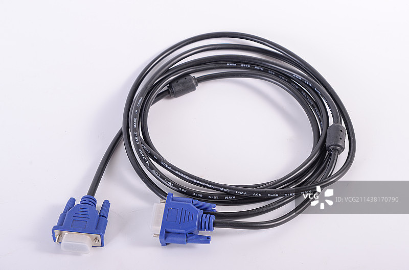 高清显视器VGA线图片素材