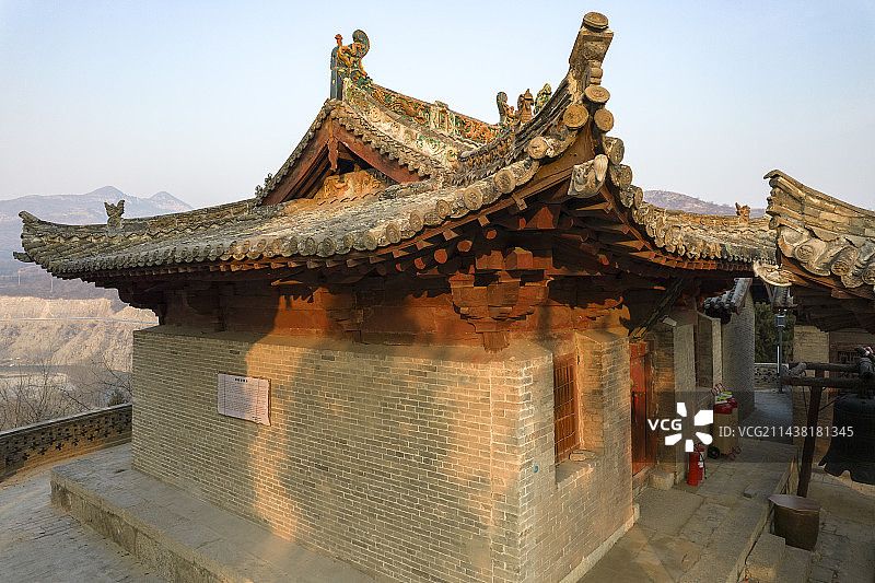 中国山西省长治市潞城市原起寺航拍图片素材