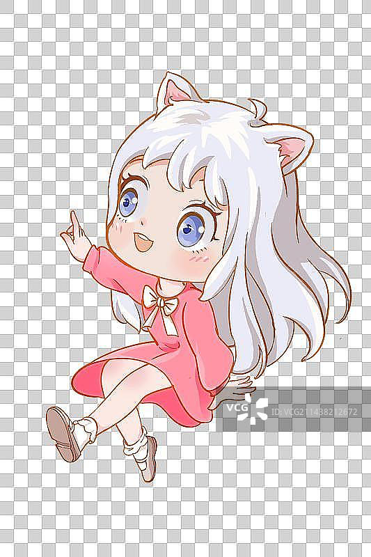 猫耳少女图片素材