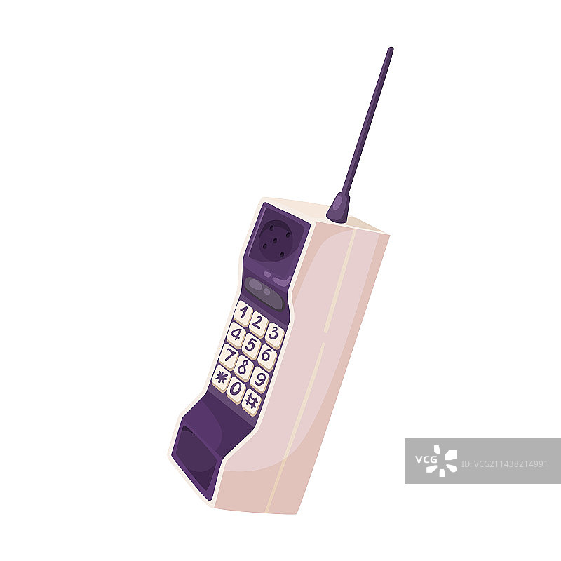 早期天线电话卡通图片素材