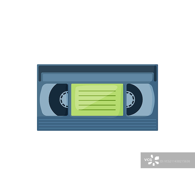 复古VHS录像带扁平设计图片素材