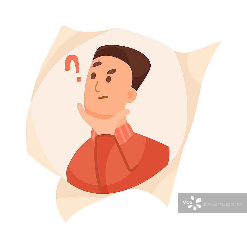 卡通男人从洞中向外看图片素材