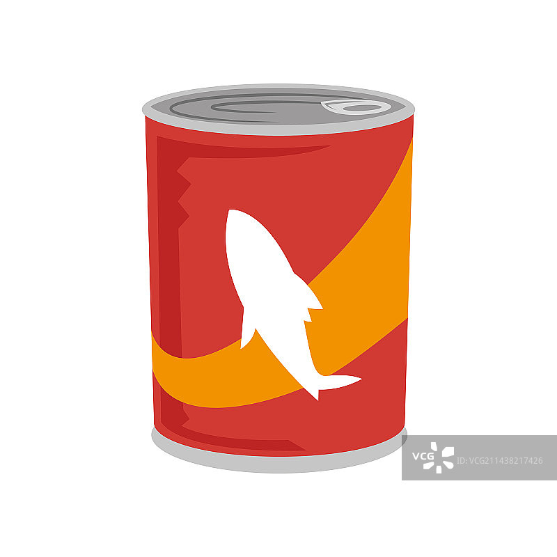 罐头鱼肉卡通图片素材