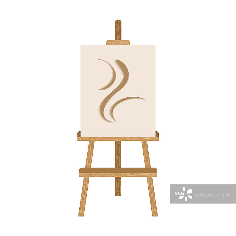 用于绘画不同美术用品的教学画架图片素材