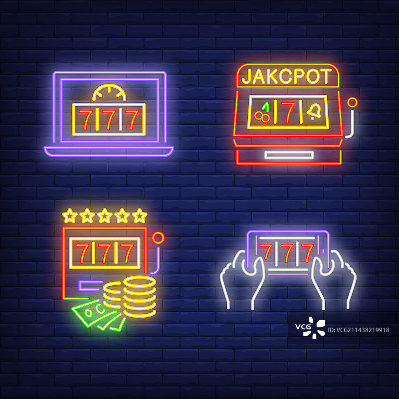 老虎机和幸运7应用程序图片素材
