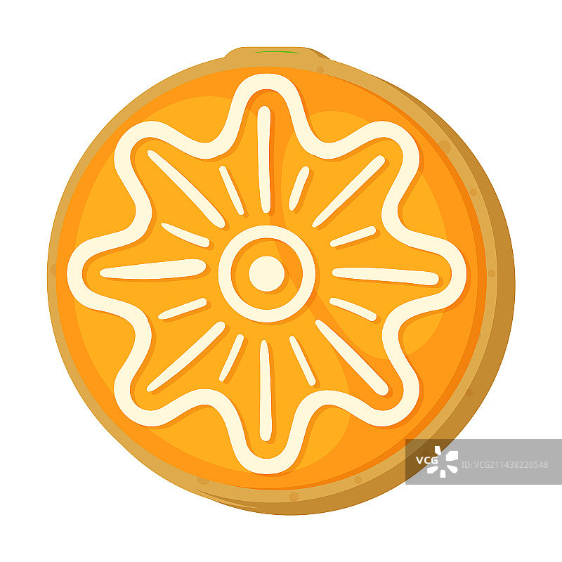 自制姜饼圆形酥饼图片素材