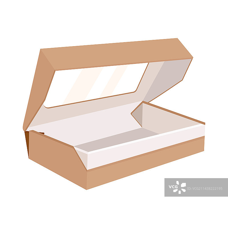 用于寿司卷的矩形纸箱打开的盒子图片素材