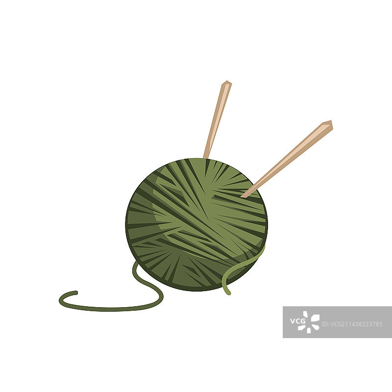 绿色毛线球图片素材