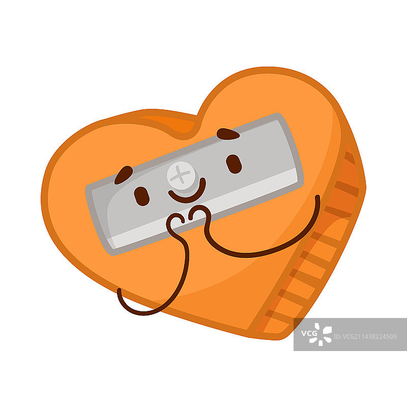 心形卷笔刀图片素材