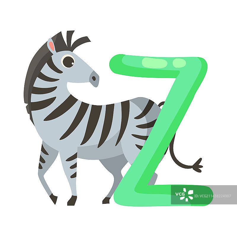字母Z斑马形象图片素材