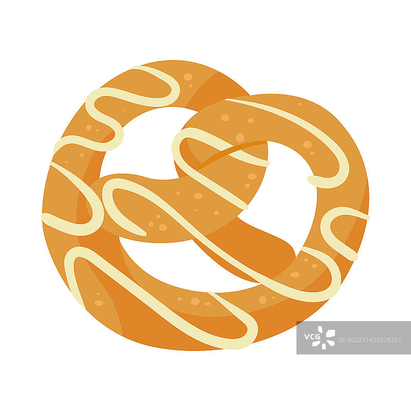 南瓜香料味椒盐卷饼卡通图片素材