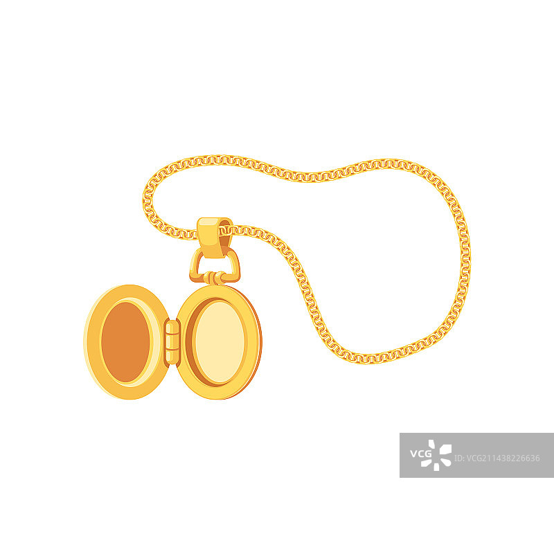 金色小盒项链图片素材